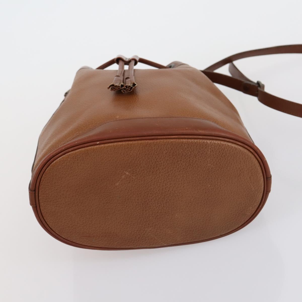 BURBERRY Shoulder Bag Leather Canvas 2 Set Beige Brown Auth bs31058