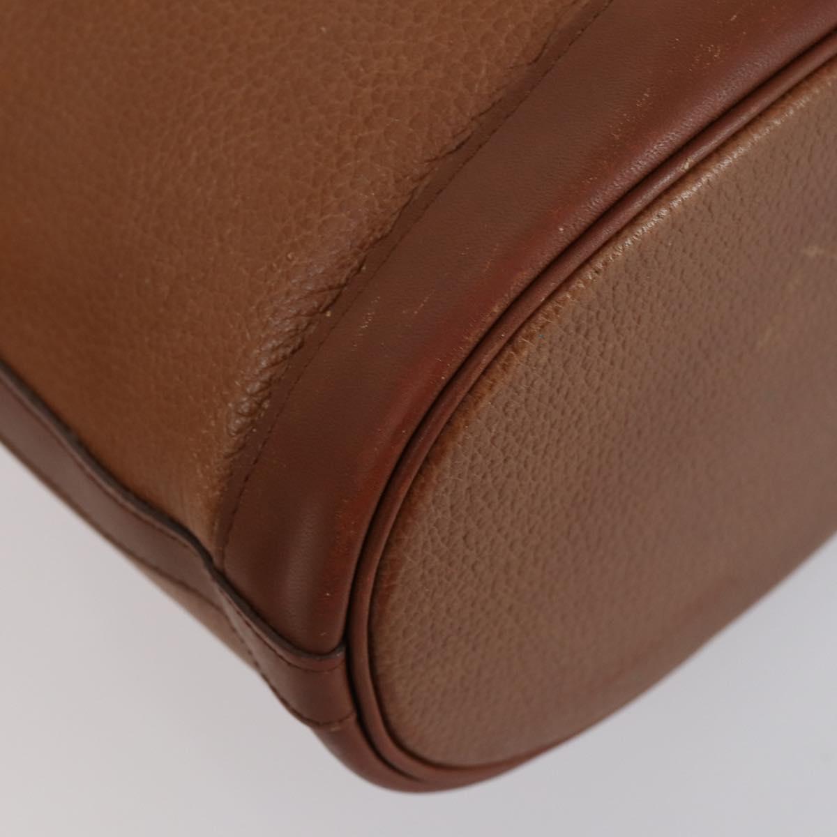 BURBERRY Shoulder Bag Leather Canvas 2 Set Beige Brown Auth bs31058