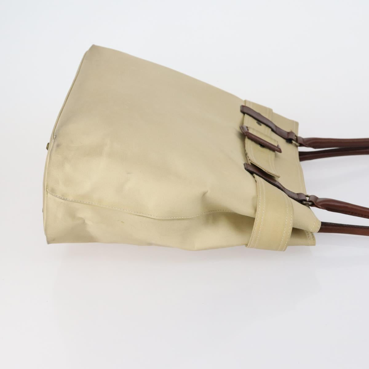BURBERRY Shoulder Bag Leather Canvas 2 Set Beige Brown Auth bs31058