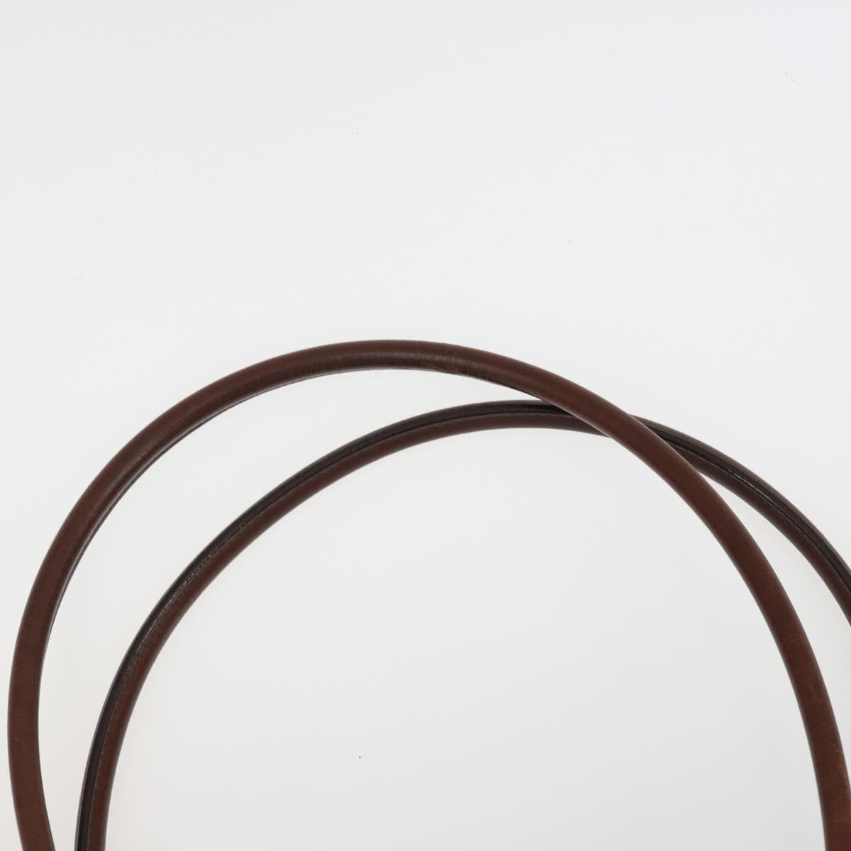 BURBERRY Shoulder Bag Leather Canvas 2 Set Beige Brown Auth bs31058