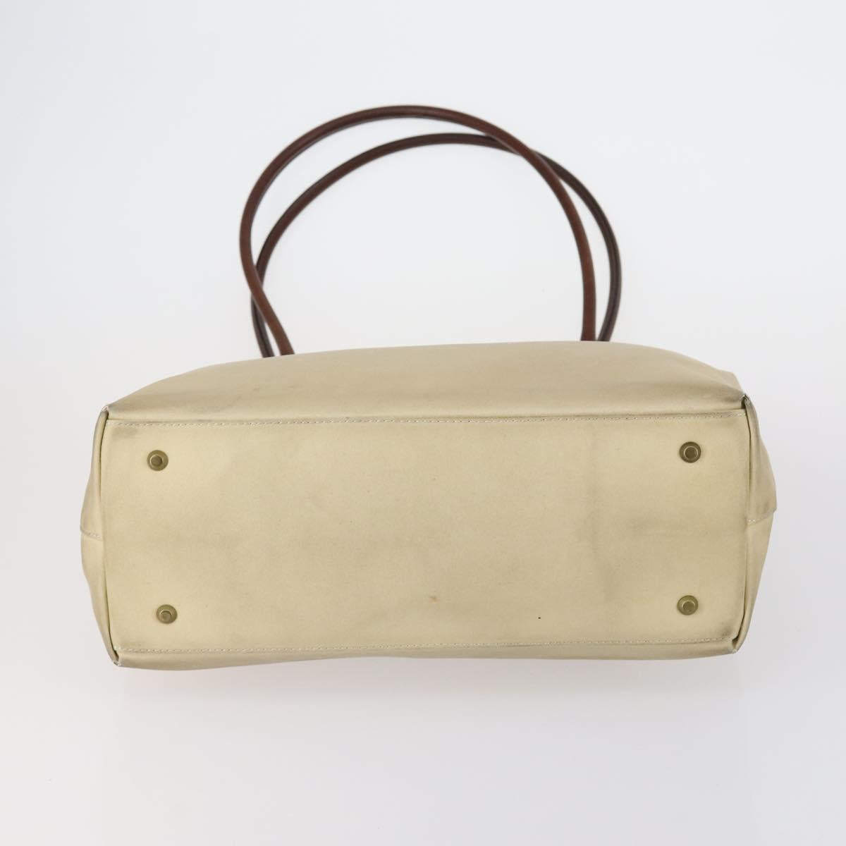 BURBERRY Shoulder Bag Leather Canvas 2 Set Beige Brown Auth bs31058