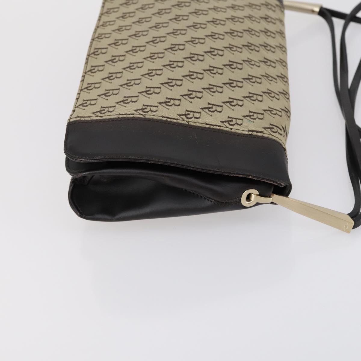 BOTTEGA VENETA Shoulder Bag Canvas 2 Set Beige Brown Auth bs31060