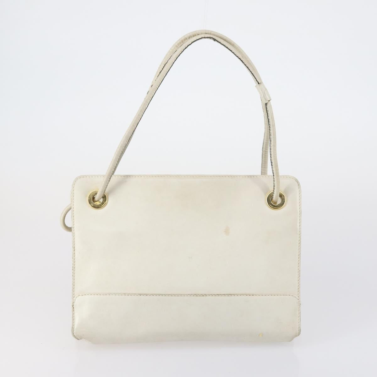 LOEWE Clutch Bag Leather 3 Set Beige Black Brown Auth bs31061