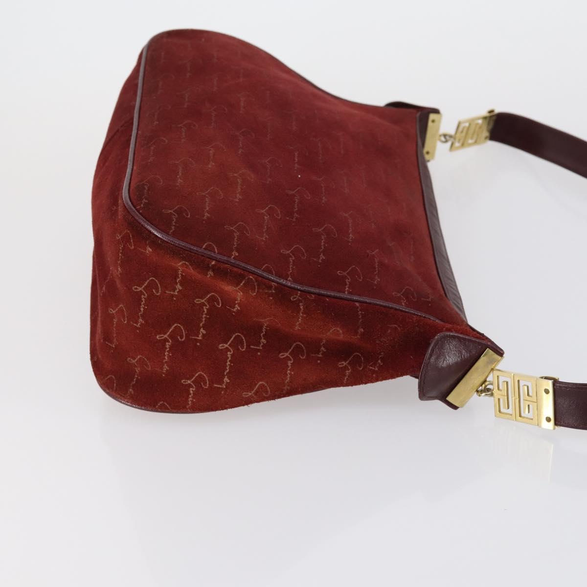 HERMES Givenchy Bally Bag Canvas Suede PVC 3 Set Beige Bordeaux Auth bs31062