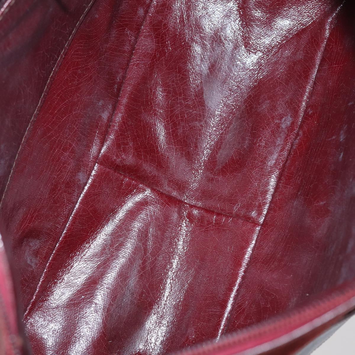 HERMES Givenchy Bally Bag Canvas Suede PVC 3 Set Beige Bordeaux Auth bs31062