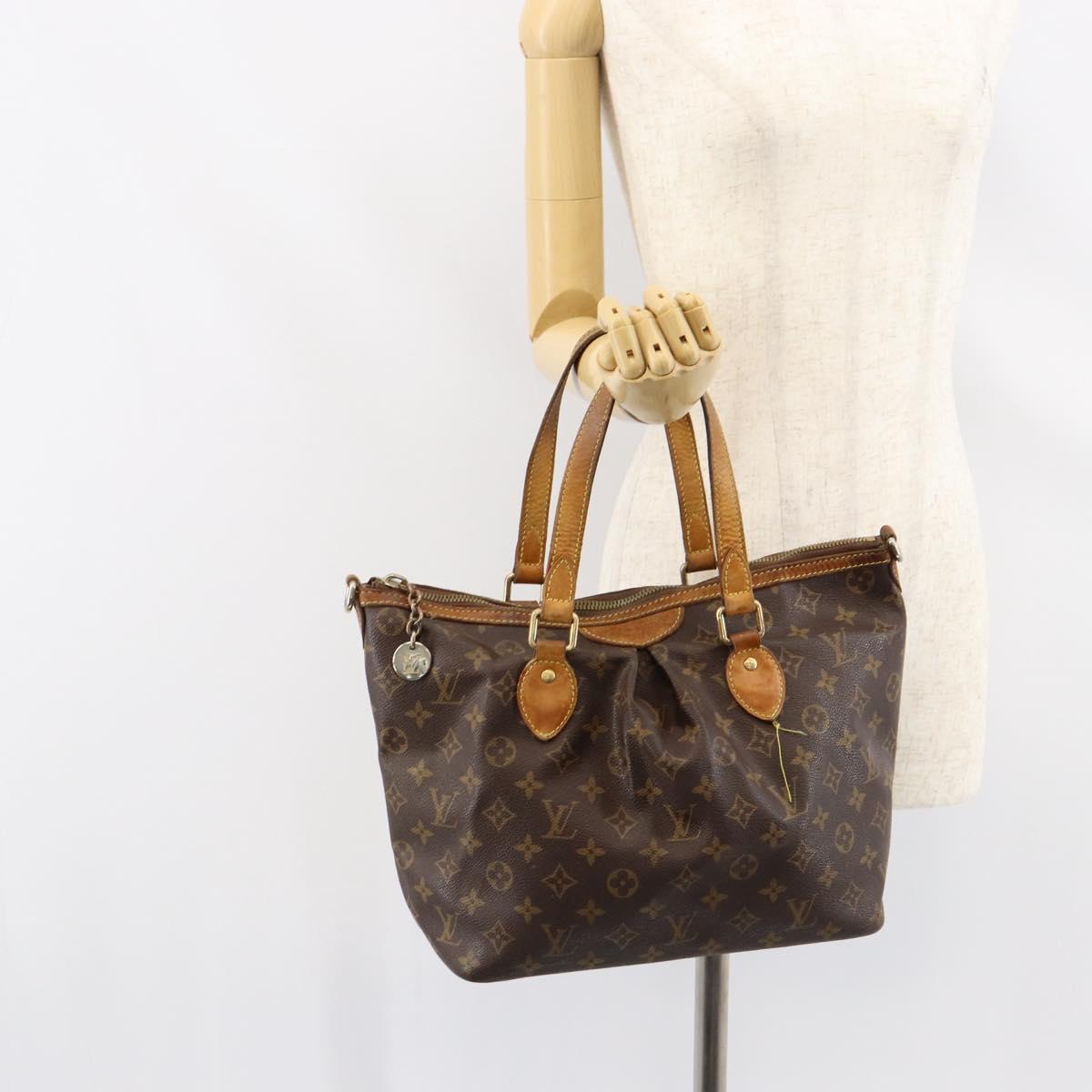 LOUIS VUITTON Monogram Palermo PM Tote Bag M40145 LV Auth bs31063