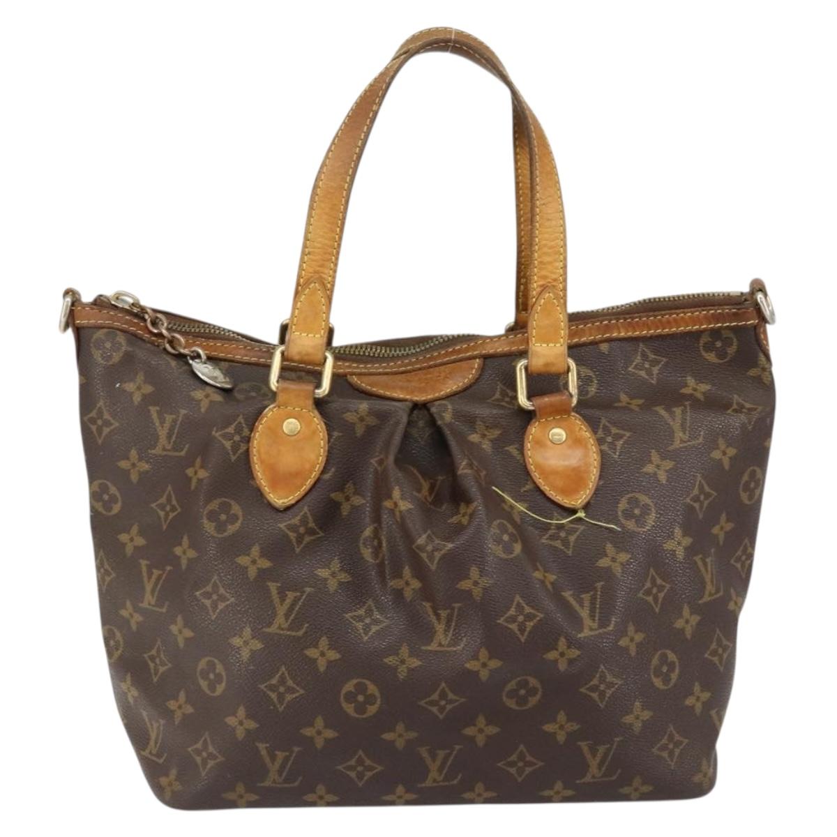 LOUIS VUITTON Monogram Palermo PM Tote Bag M40145 LV Auth bs31063