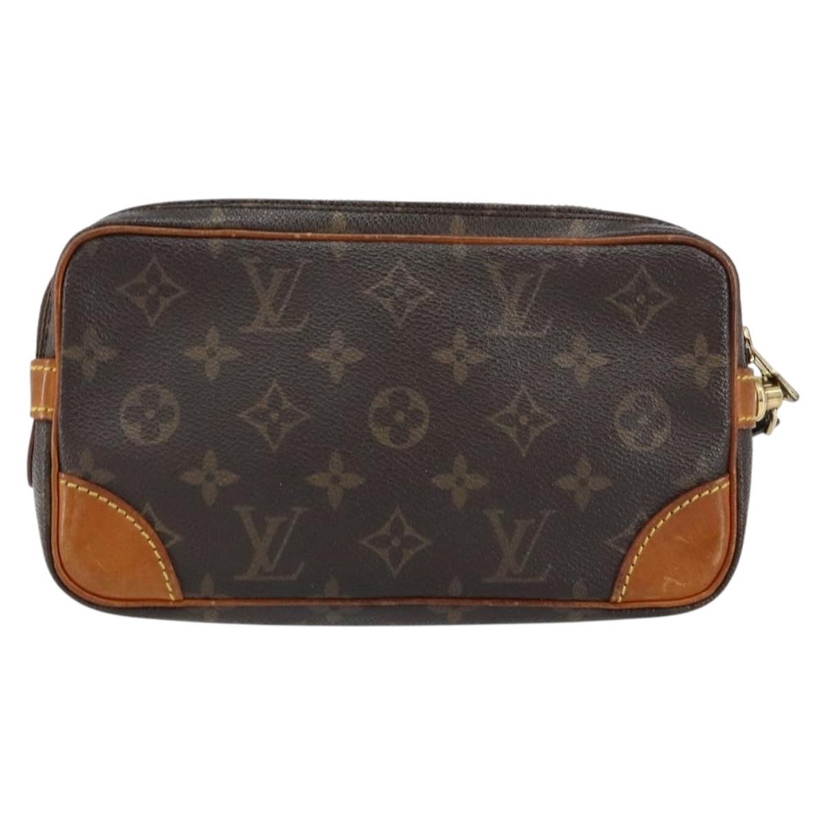 LOUIS VUITTON Monogram Marly Dragonne PM Clutch Bag M51827 LV Auth bs31068