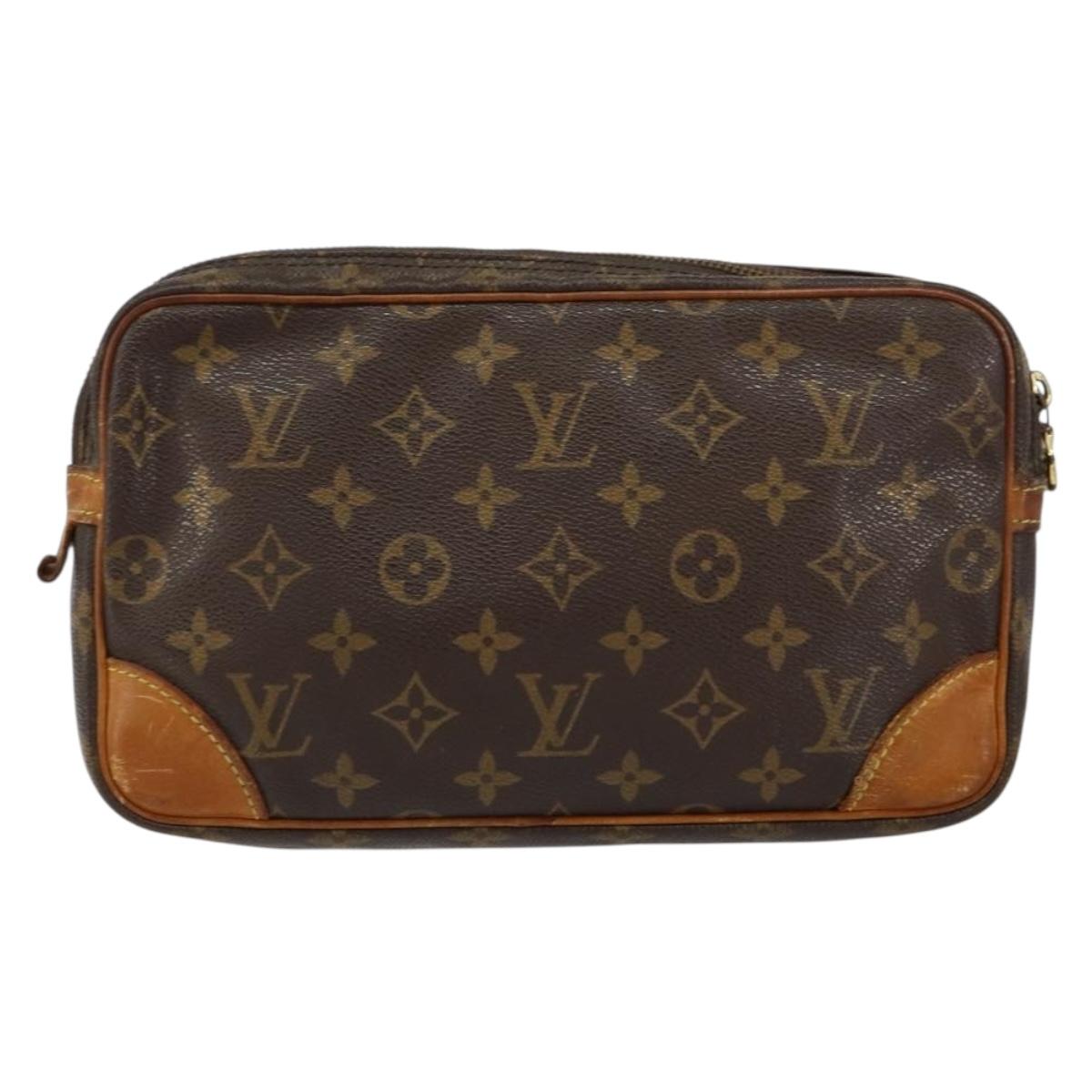 LOUIS VUITTON Monogram Marly Dragonne GM Clutch Bag M51825 LV Auth bs31072