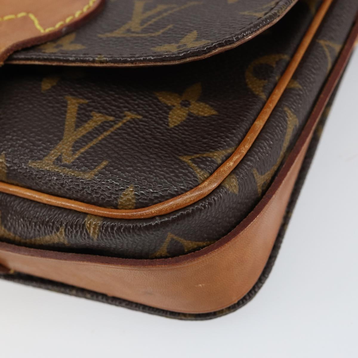 LOUIS VUITTON Monogram Cartouchiere PM Shoulder Bag M51254 LV Auth bs31074