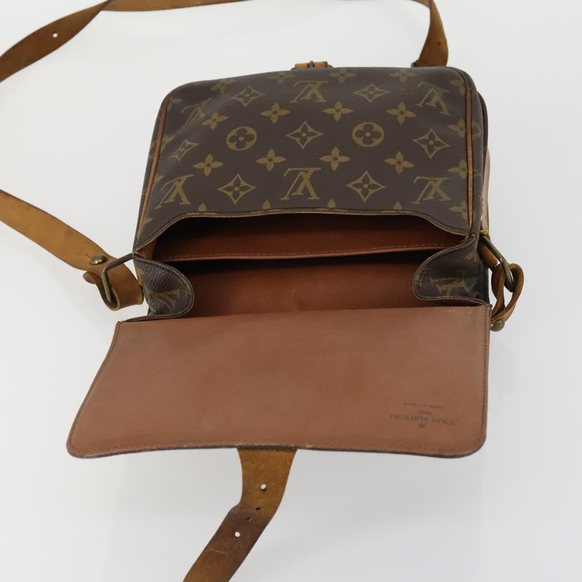 LOUIS VUITTON Monogram Cartouchiere MM Shoulder Bag M51253 LV Auth bs31075