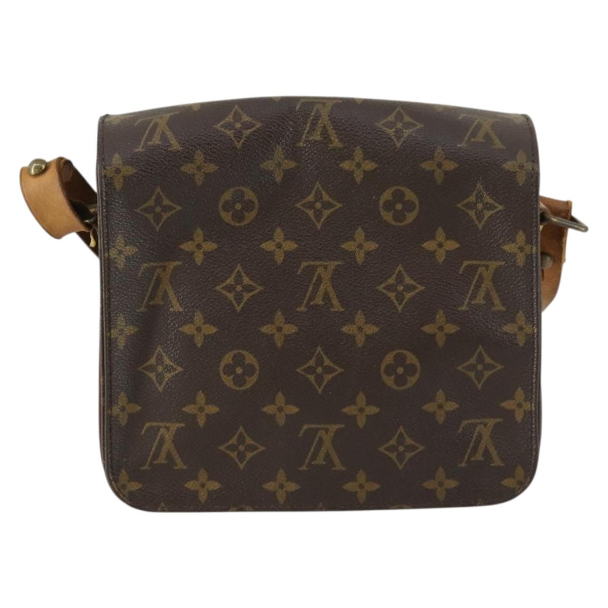 LOUIS VUITTON Monogram Cartouchiere MM Shoulder Bag M51253 LV Auth bs31075