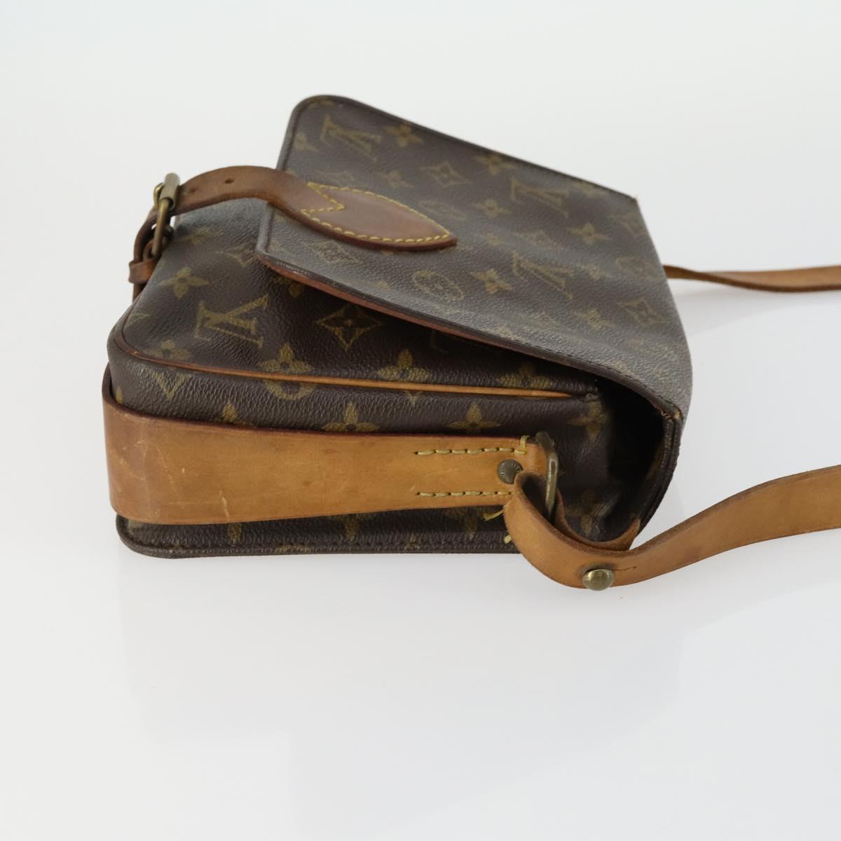 LOUIS VUITTON Monogram Cartouchiere MM Shoulder Bag M51253 LV Auth bs31075