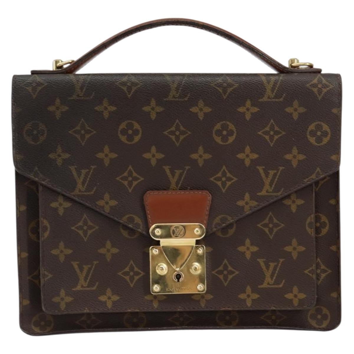 LOUIS VUITTON Monogram Monceau 28 Hand Bag M51185 LV Auth bs31077
