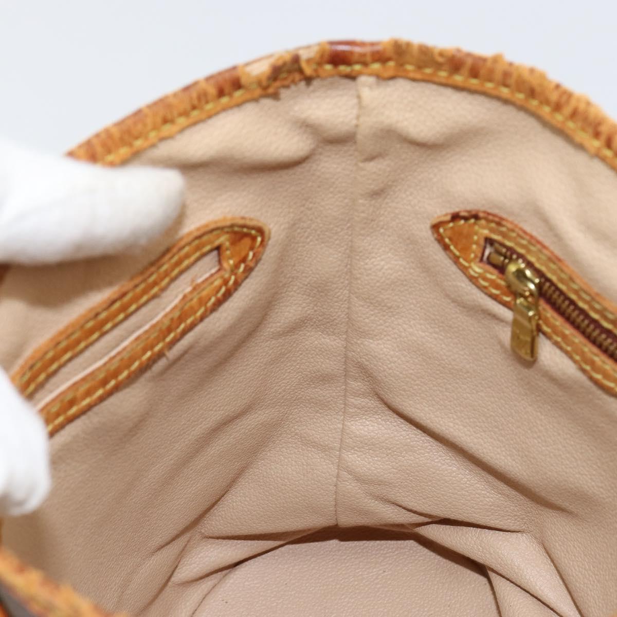 LOUIS VUITTON Monogram Bucket PM Shoulder Bag M42238 LV Auth bs31078