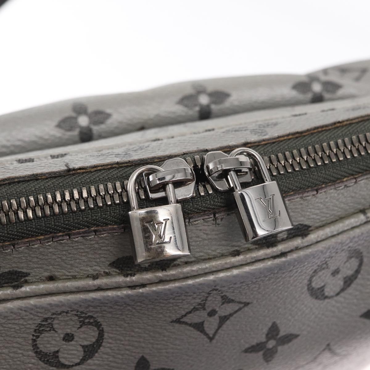 LOUIS VUITTON Monogram Reflect Messenger PM Bag Silver M43859 LV Auth bs31079