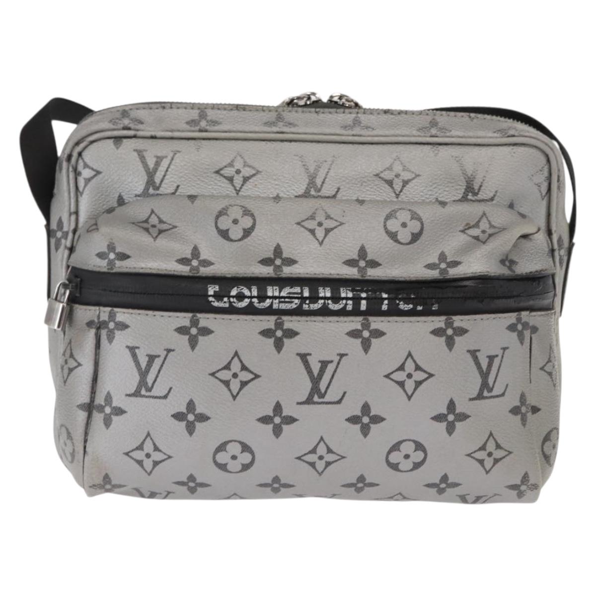 LOUIS VUITTON Monogram Reflect Messenger PM Bag Silver M43859 LV Auth bs31079