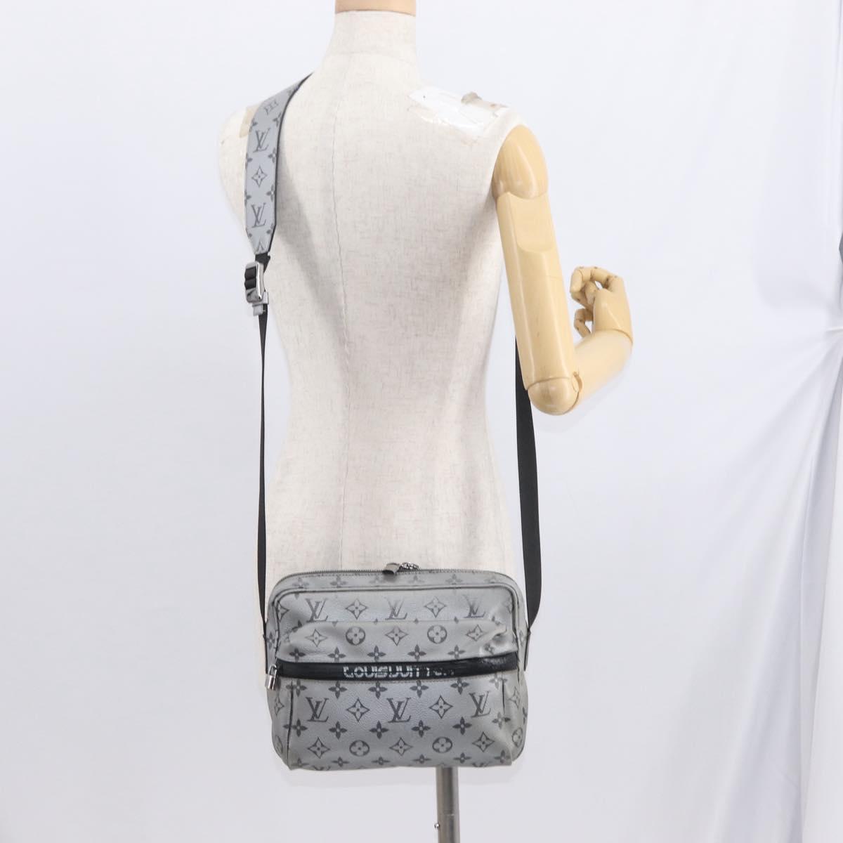 LOUIS VUITTON Monogram Reflect Messenger PM Bag Silver M43859 LV Auth bs31079