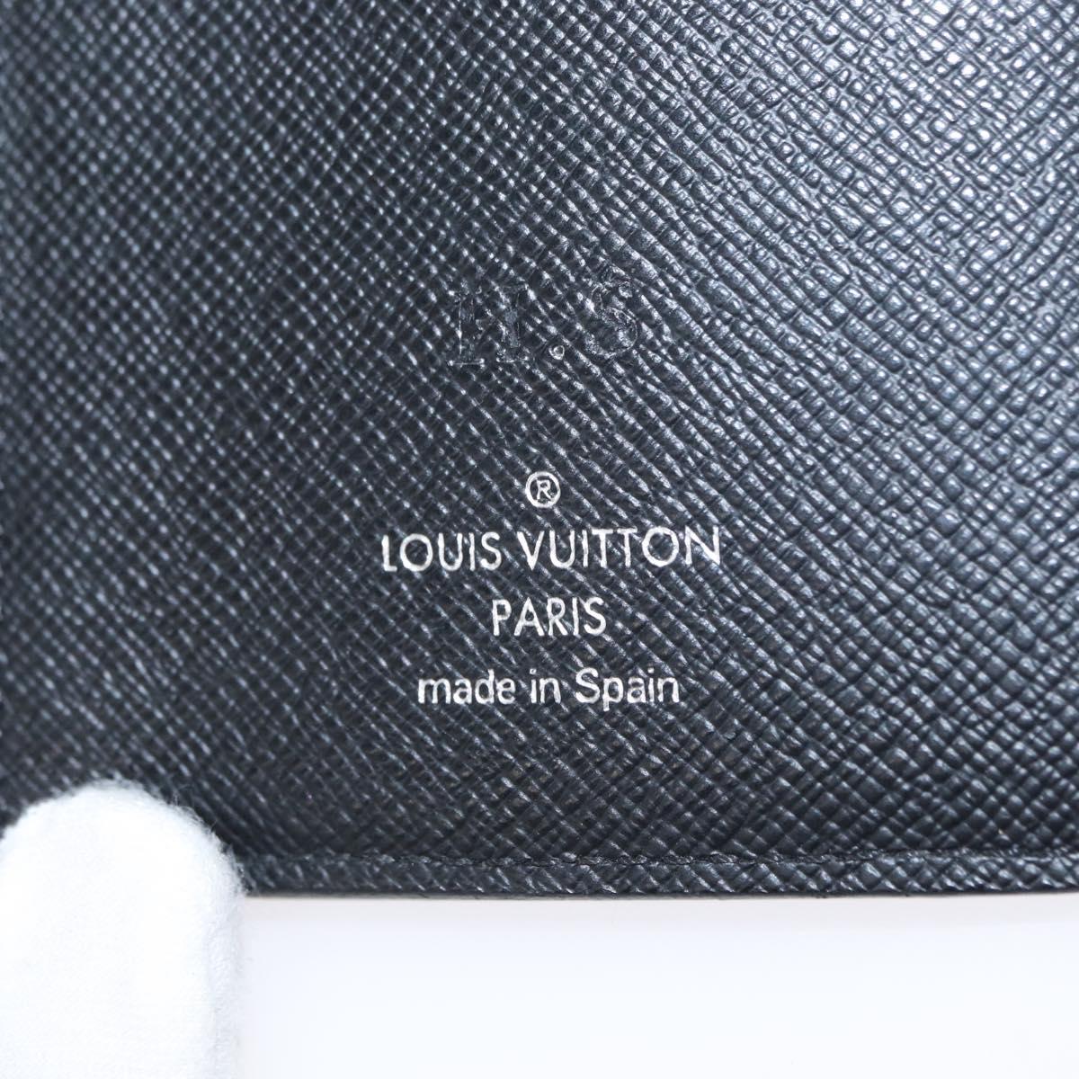 LOUIS VUITTON Damier Graphite Porte Feuille Brother Wallet N61211 Auth bs31080