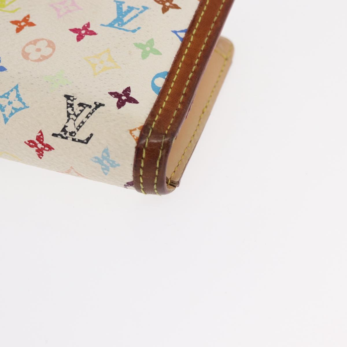 LOUIS VUITTON Multicolor Portefeuille Viennois Wallet White M92987 Auth bs31081