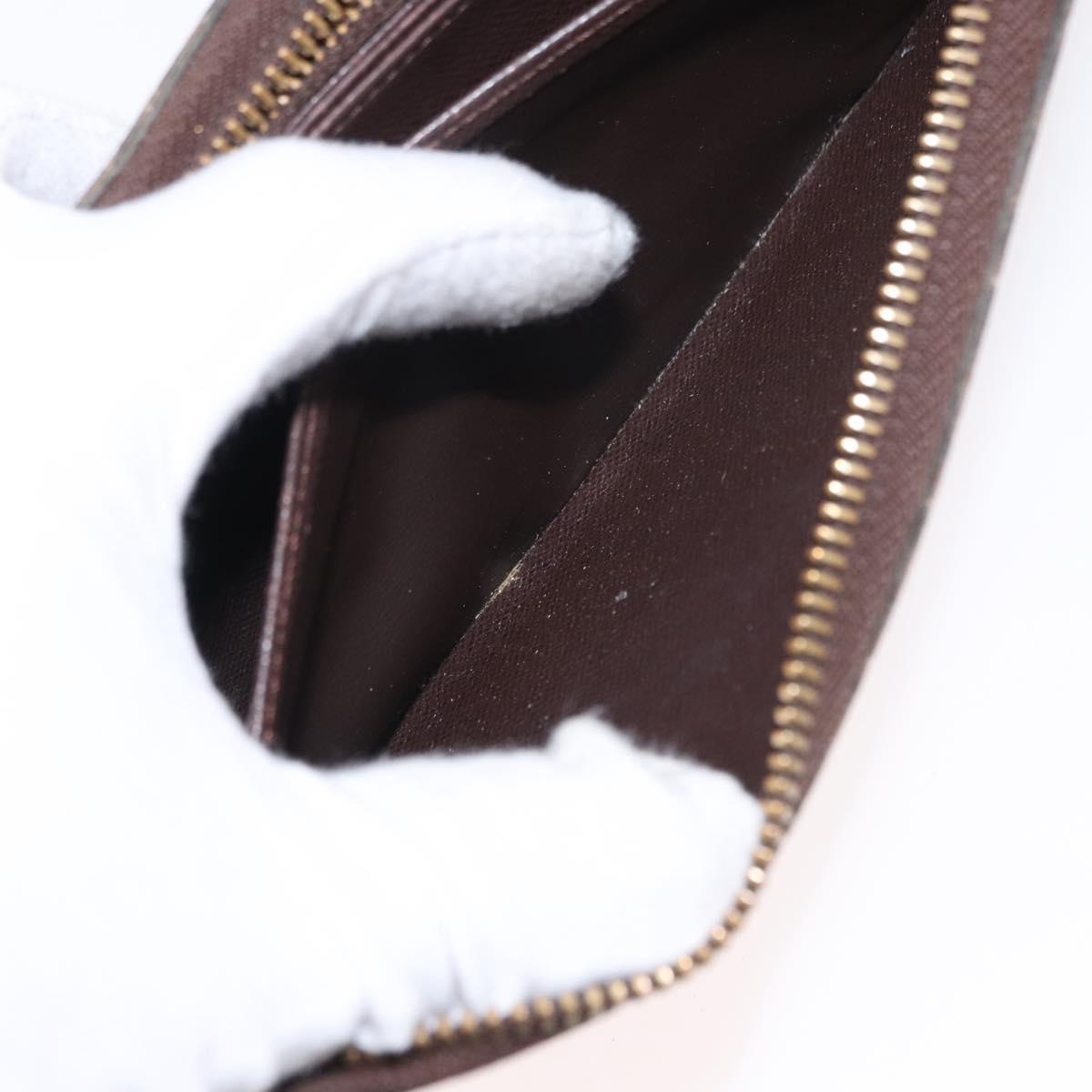 LOUIS VUITTON Damier Ebene Zippy Wallet Long Wallet N41661 LV Auth bs31083