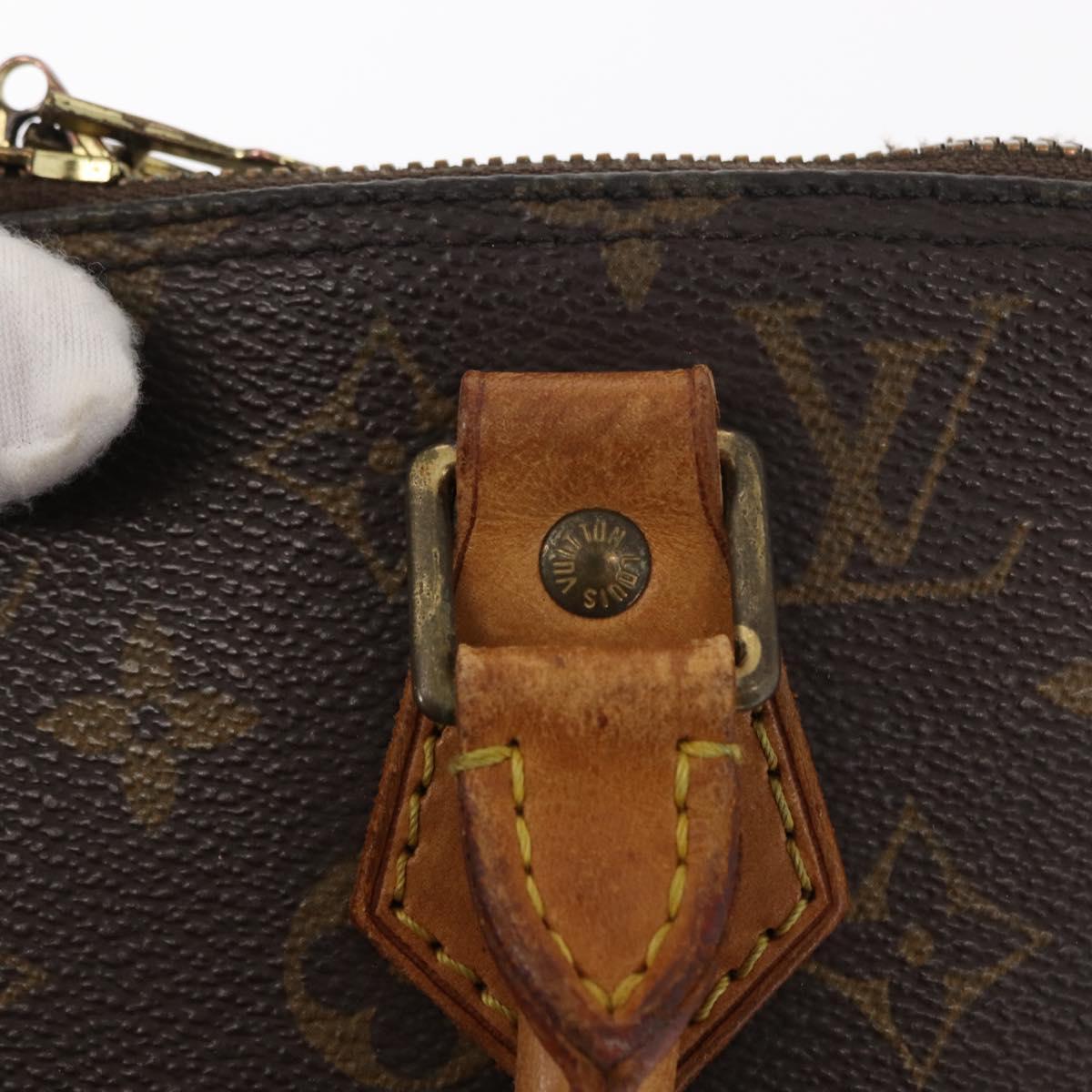 LOUIS VUITTON Monogram Alma Hand Bag M51130 LV Auth bs31088