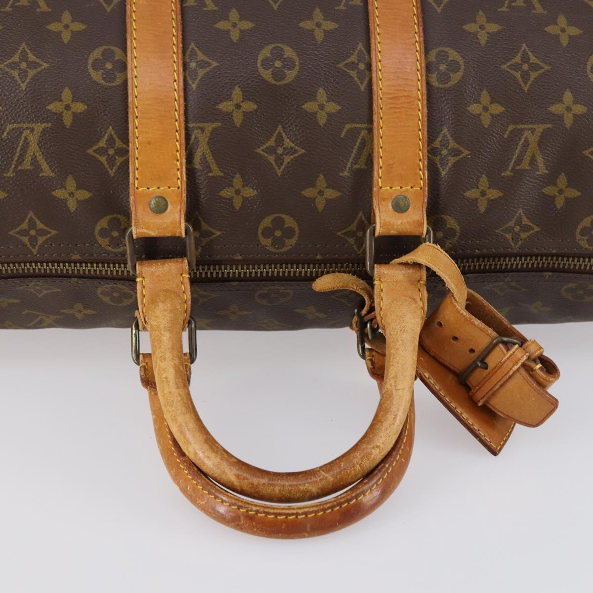 LOUIS VUITTON Monogram Keepall 45 Boston Bag M41428 LV Auth bs31093