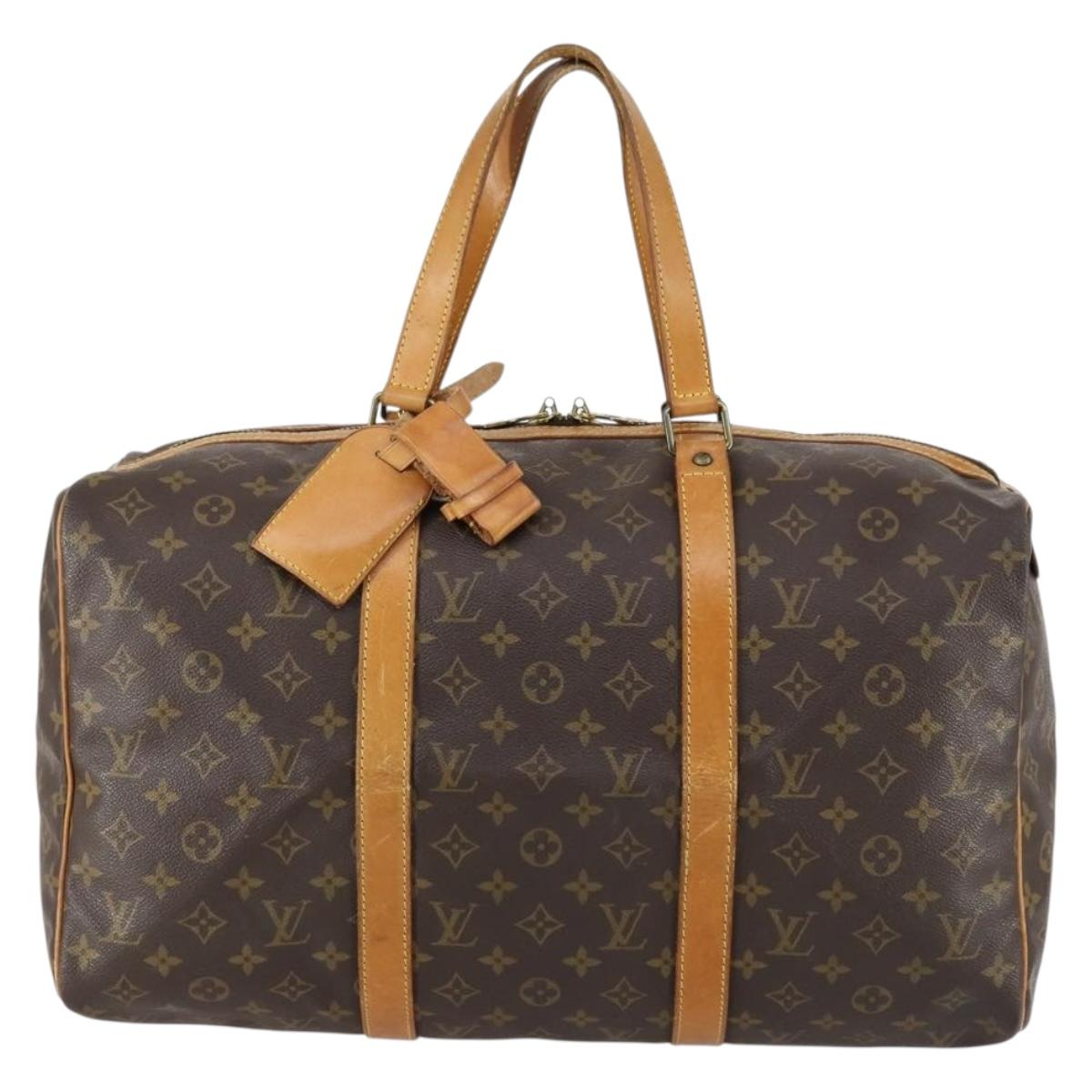 LOUIS VUITTON Monogram Sac Souple 45 Boston Bag M41624 LV Auth bs31094