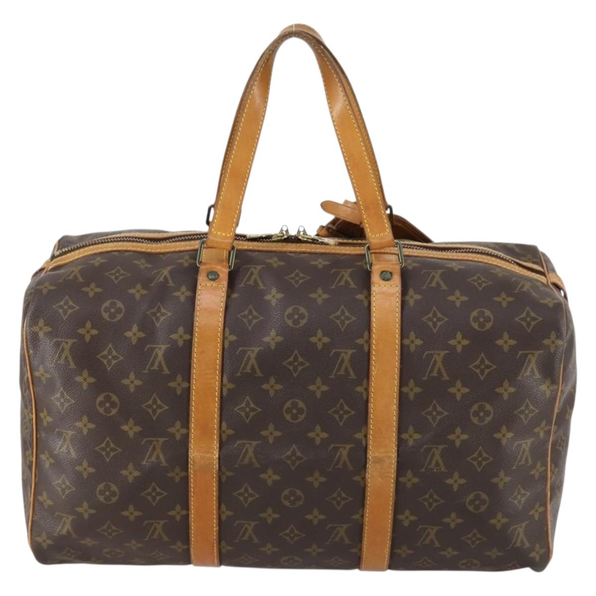 LOUIS VUITTON Monogram Sac Souple 45 Boston Bag M41624 LV Auth bs31094