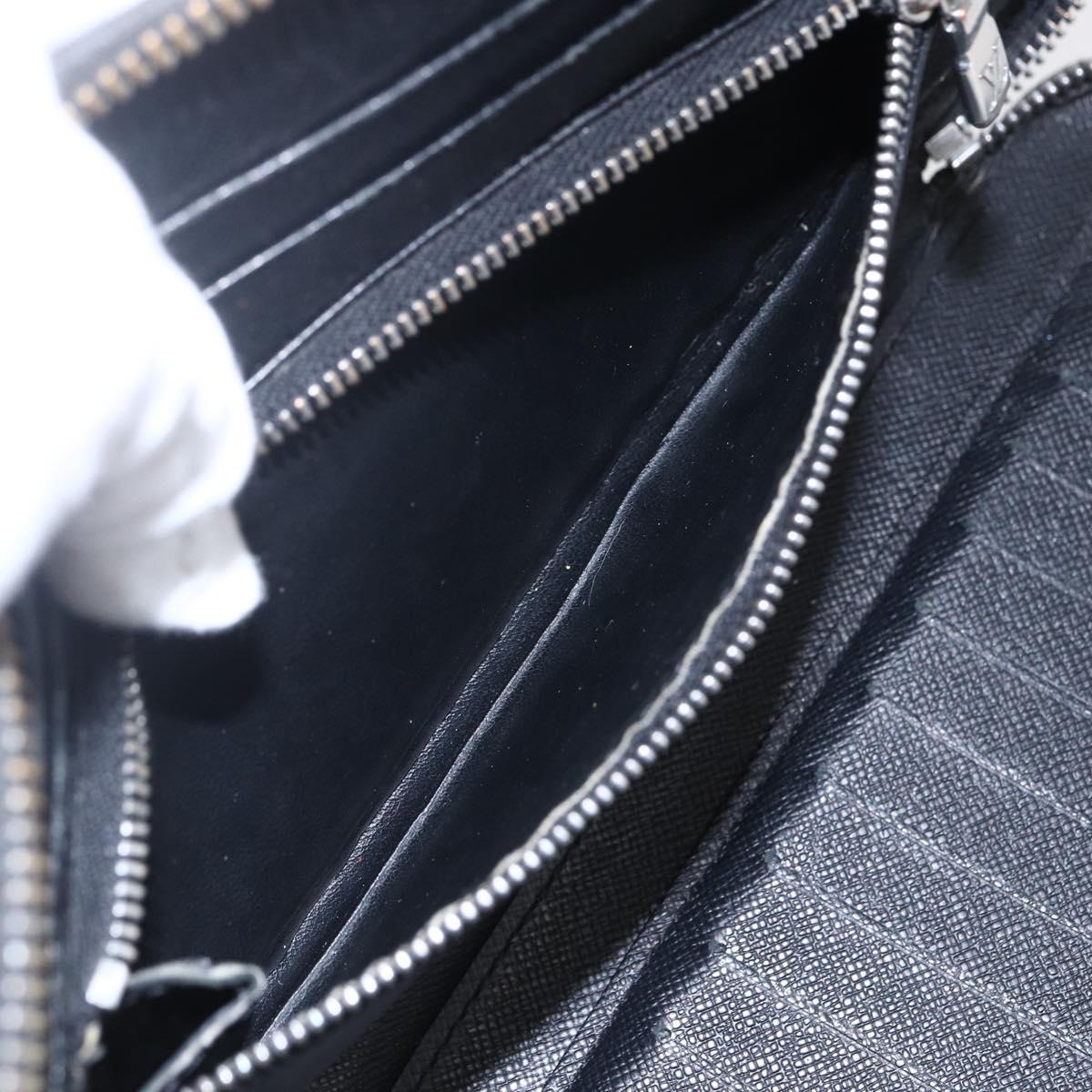 LOUIS VUITTON Organizer Atholl Travel Case Black M63042 LV Auth bs31096