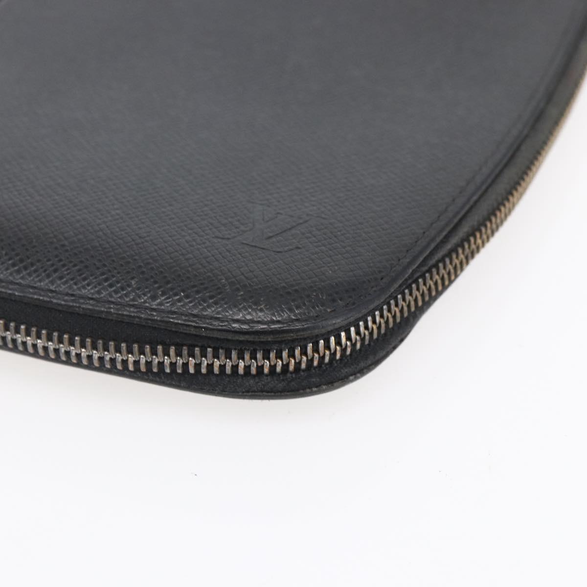 LOUIS VUITTON Organizer Atholl Travel Case Black M63042 LV Auth bs31096