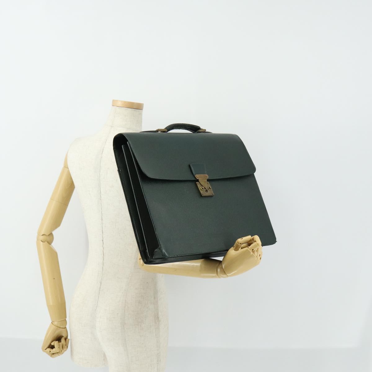 LOUIS VUITTON Taiga Serviette Moskova Business Bag Epicea M30034 LV Auth bs31098