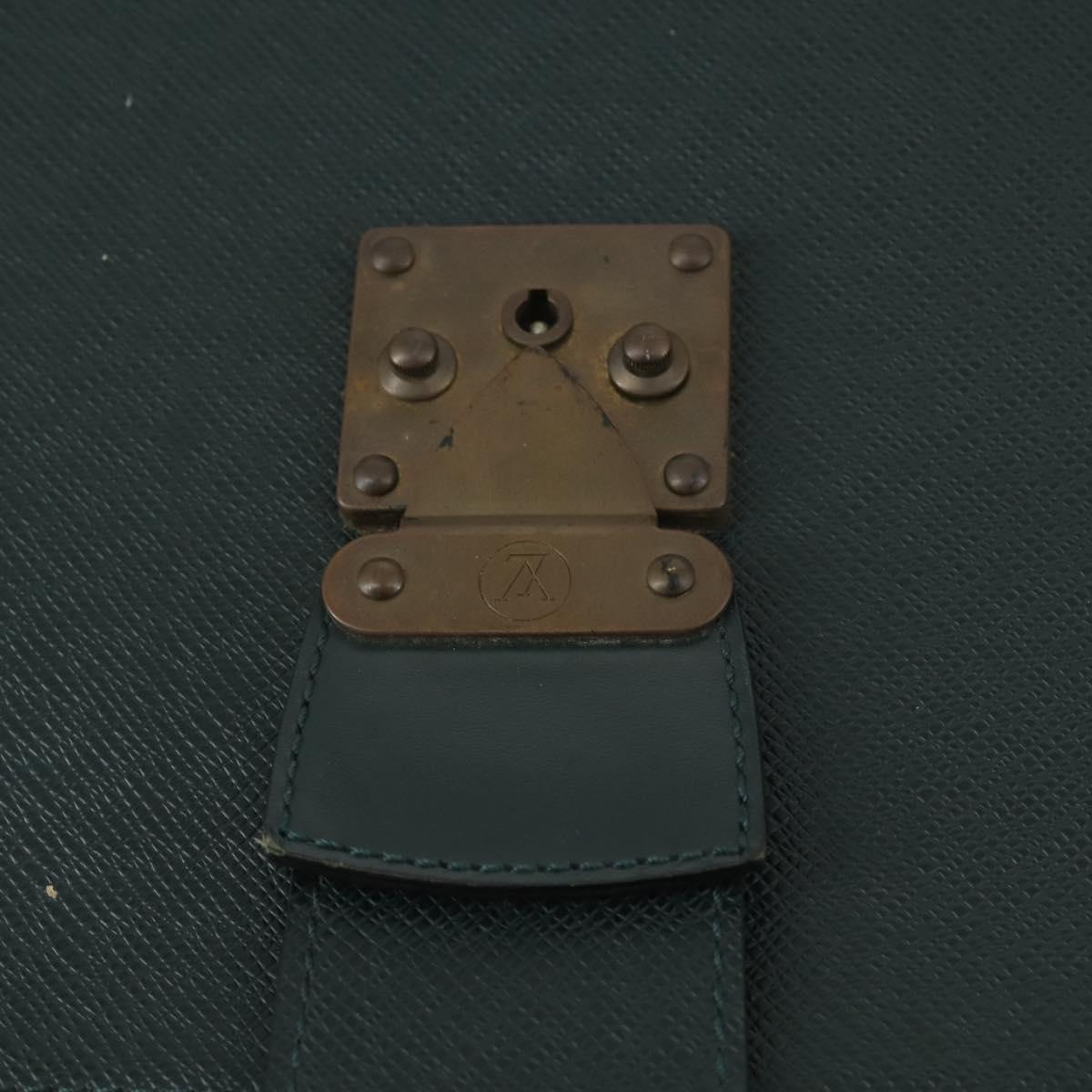 LOUIS VUITTON Taiga Pilot Case Ural Business Bag Epicea M30024 LV Auth bs31099