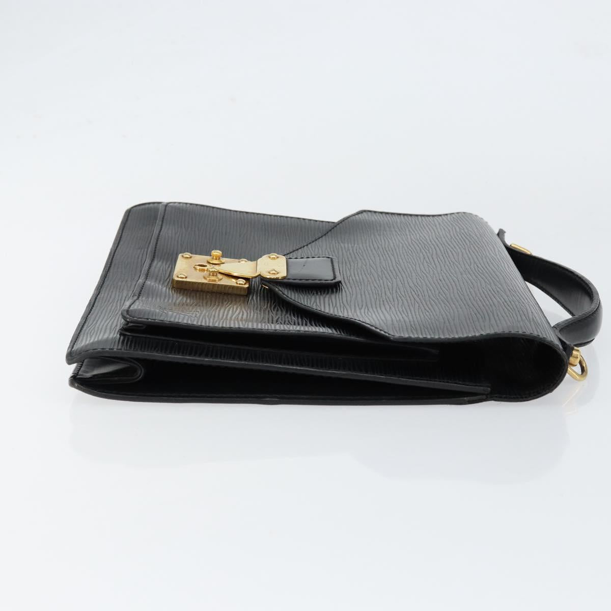 LOUIS VUITTON Epi Monceau 28 Hand Bag Black M52122 LV Auth bs31100