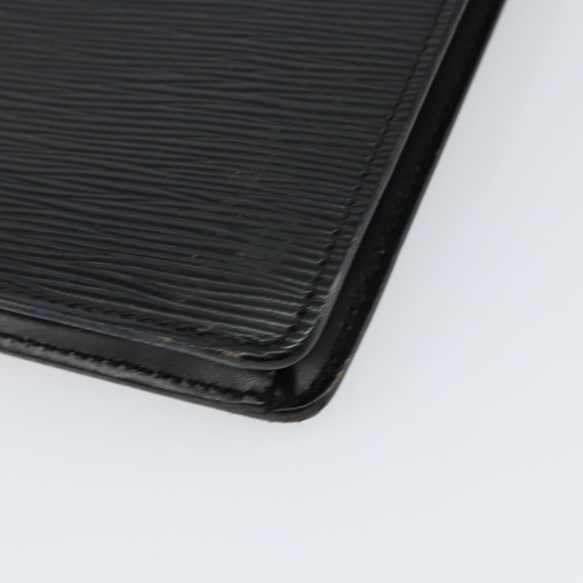 LOUIS VUITTON Epi Serie Dragonne Clutch Bag Black Noir M52612 LV Auth bs31101