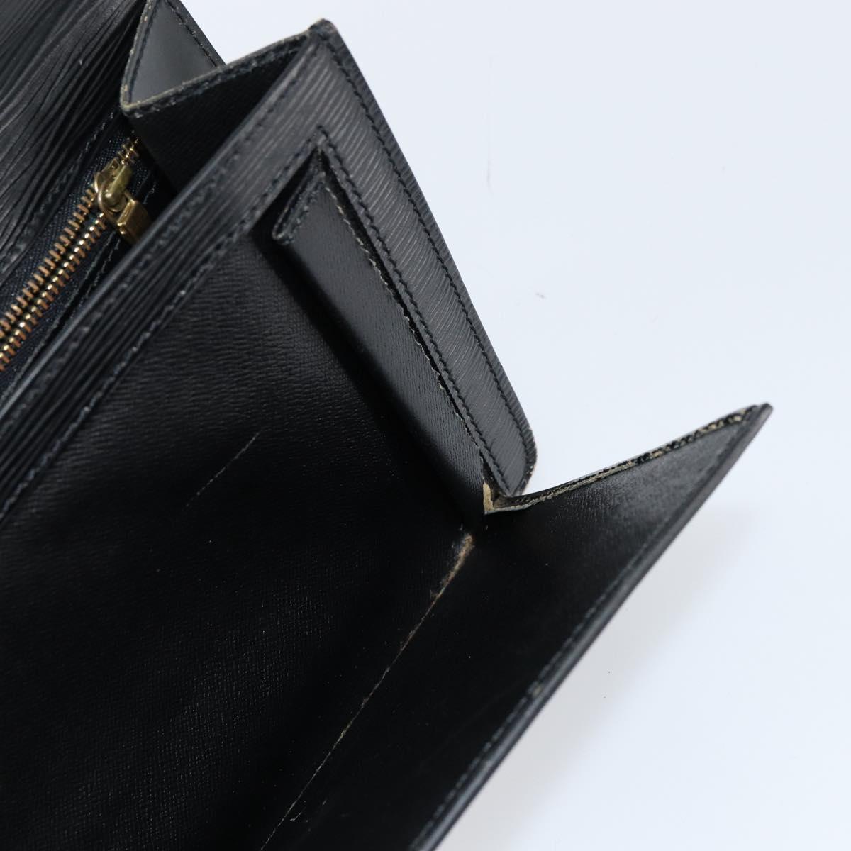 LOUIS VUITTON Epi Serie Dragonne Clutch Bag Black Noir M52612 LV Auth bs31101