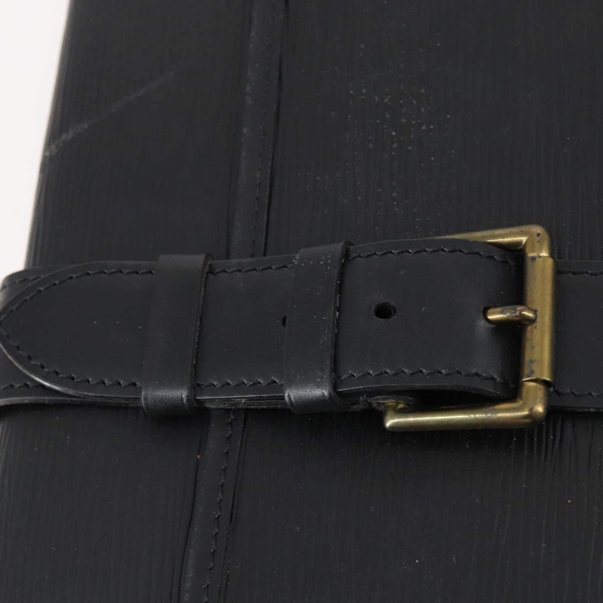 LOUIS VUITTON Epi Trousse Priant Clutch Bag Black M48372 LV Auth bs31102