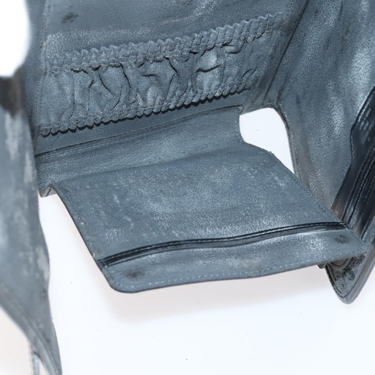 LOUIS VUITTON Epi Trousse Priant Clutch Bag Black M48372 LV Auth bs31102