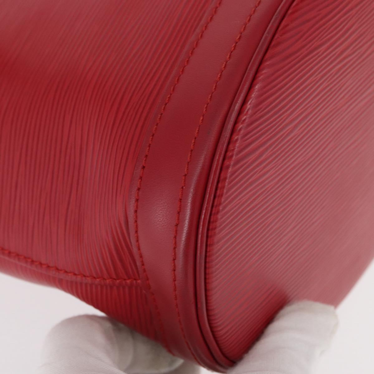 LOUIS VUITTON Epi Bucket PM Shoulder Bag Red M5899E LV Auth bs31103