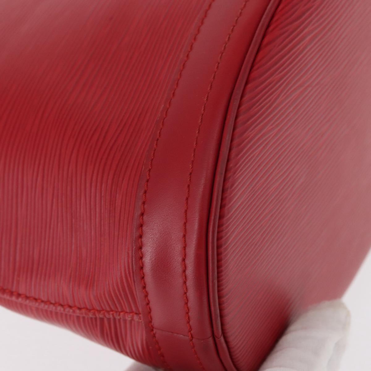 LOUIS VUITTON Epi Bucket PM Shoulder Bag Red M5899E LV Auth bs31103