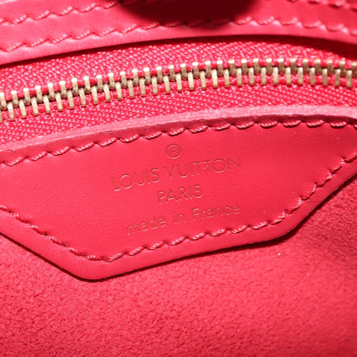 LOUIS VUITTON Epi Bucket PM Shoulder Bag Red M5899E LV Auth bs31103