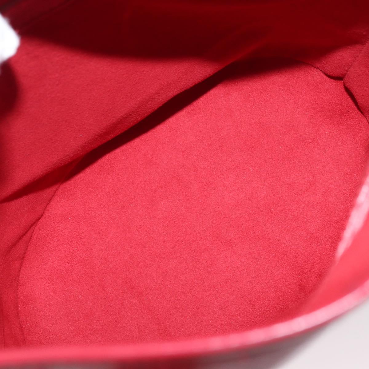 LOUIS VUITTON Epi Bucket PM Shoulder Bag Red M5899E LV Auth bs31103