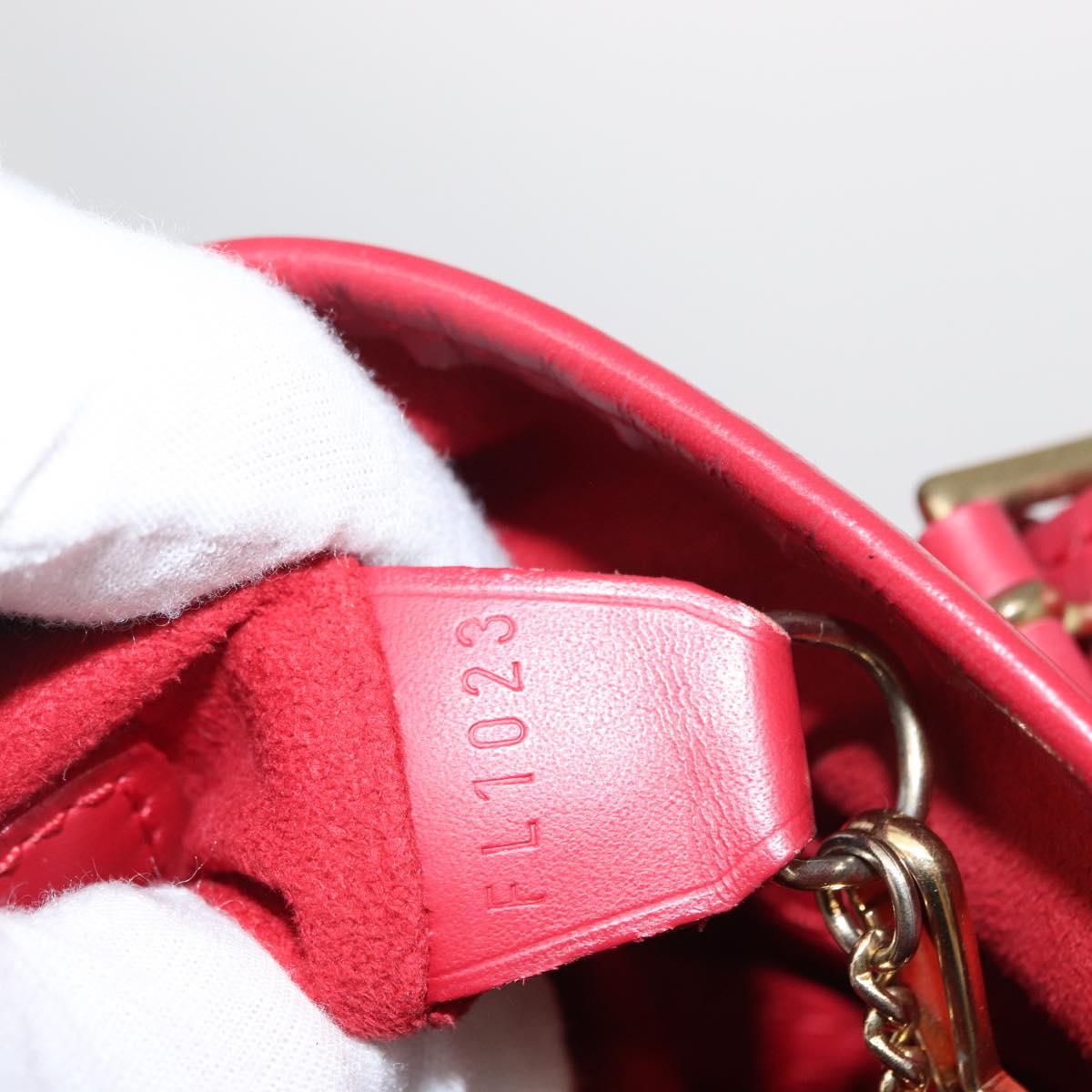 LOUIS VUITTON Epi Bucket PM Shoulder Bag Red M5899E LV Auth bs31103
