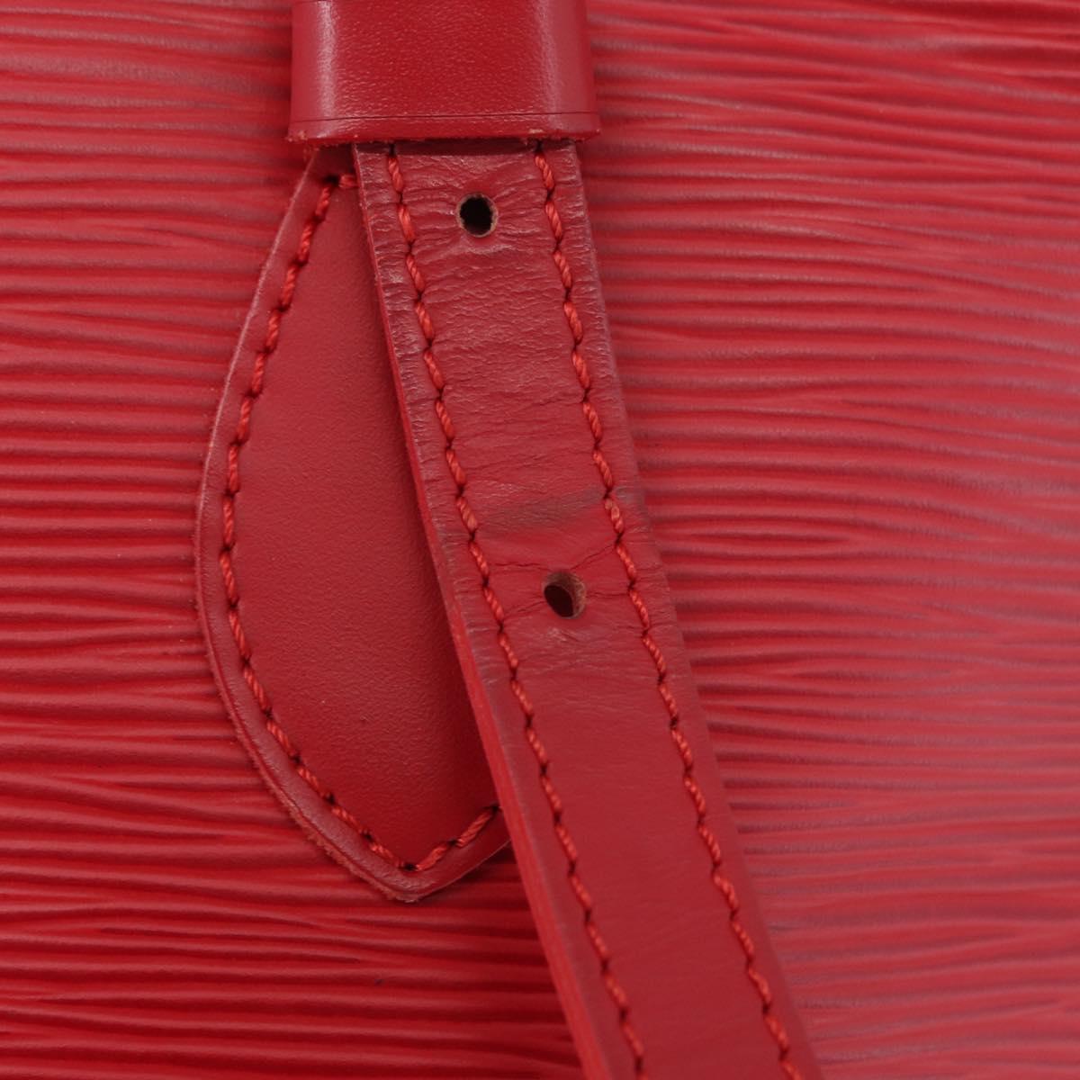 LOUIS VUITTON Epi Bucket PM Shoulder Bag Red M5899E LV Auth bs31103