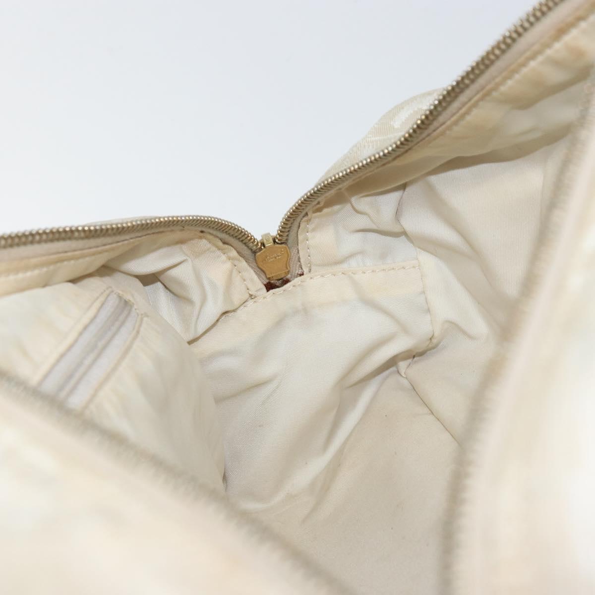 CHANEL New Travel Line Shoulder Bag Nylon Pink Gold CC Auth bs31107