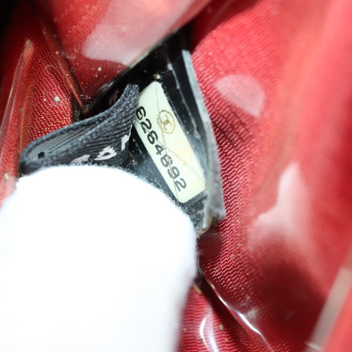 CHANEL New Travel Line Hand Bag Nylon Black Silver CC Auth bs31119