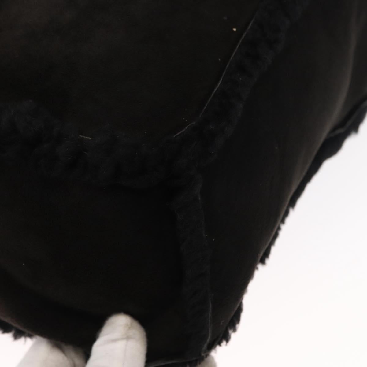 CHANEL Tote Bag Mouton Black CC Auth bs31120