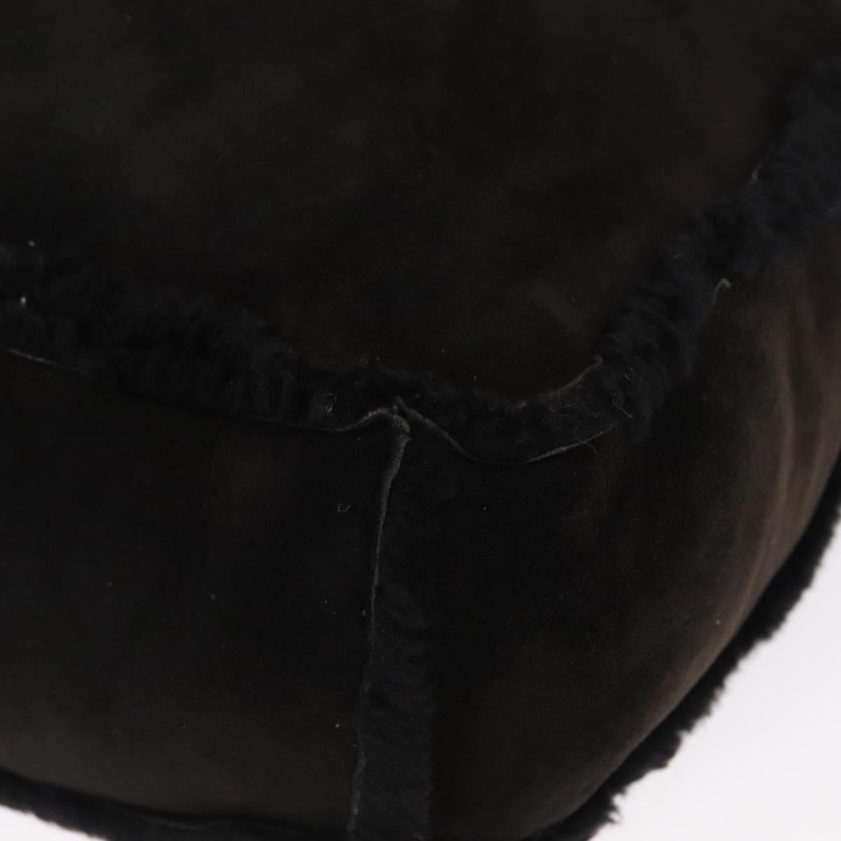 CHANEL Tote Bag Mouton Black CC Auth bs31120