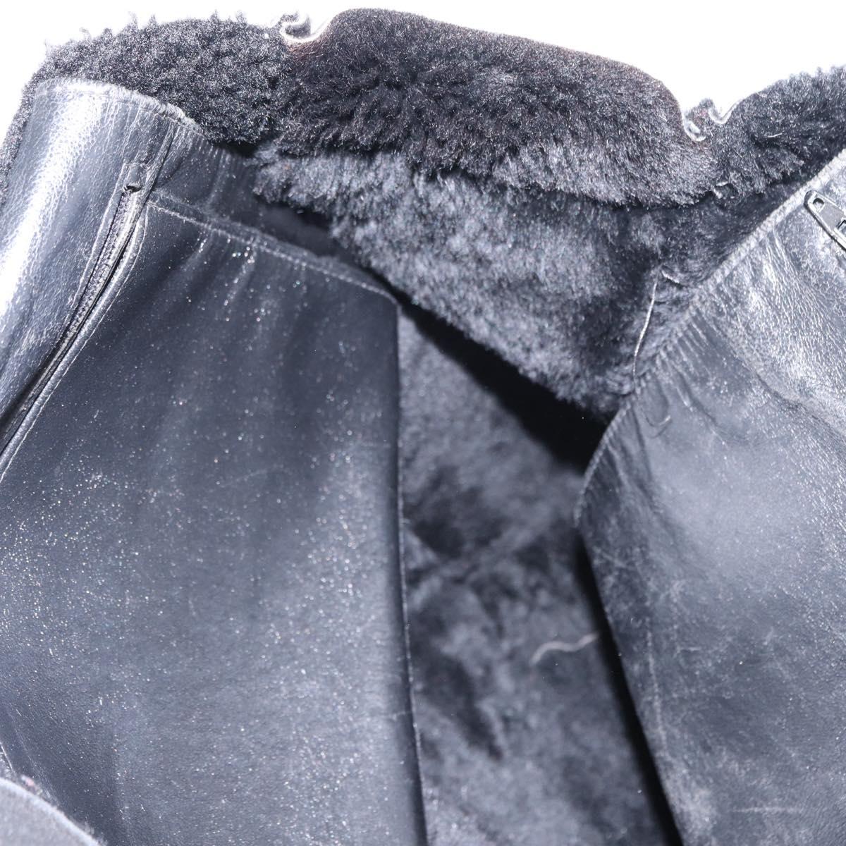 CHANEL Tote Bag Mouton Black CC Auth bs31120