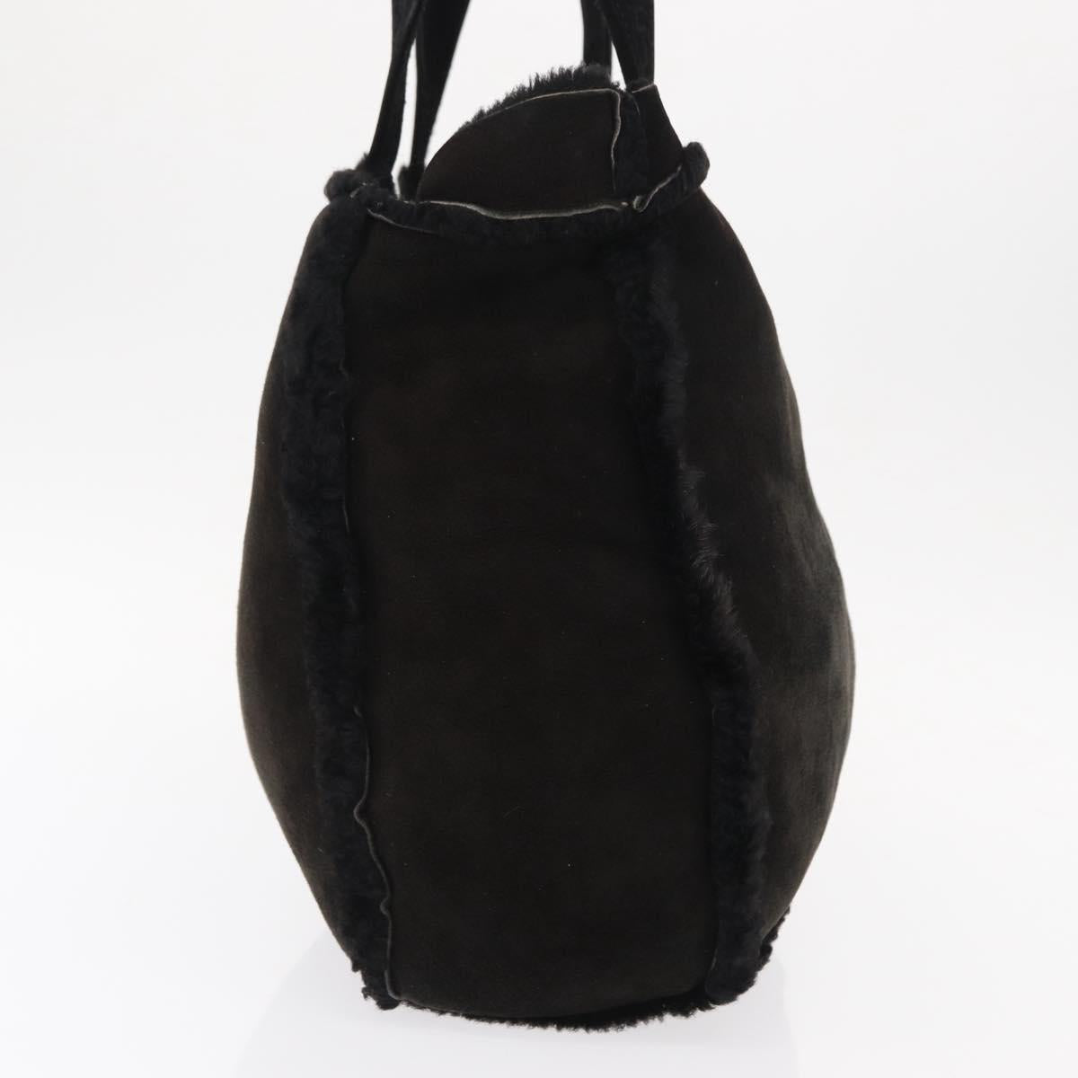 CHANEL Tote Bag Mouton Black CC Auth bs31120